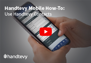 Handtevy Mobile Using Handtevy Contacts